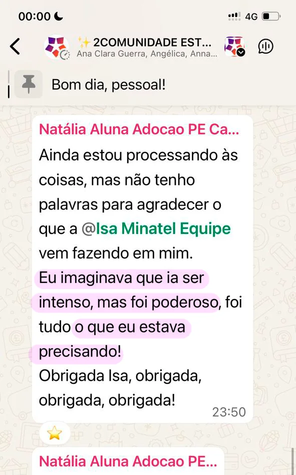 Depoimento de participante da Imersão Reconectar
