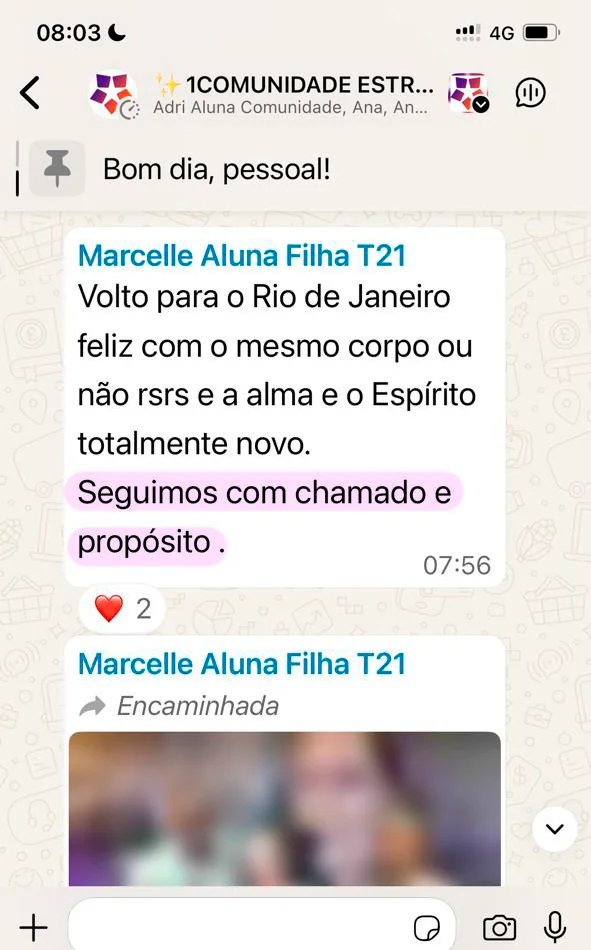Depoimento de participante da Imersão Reconectar