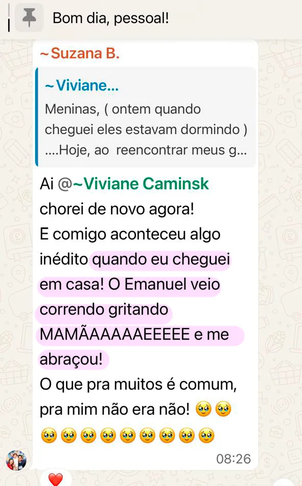 Depoimento de participante da Imersão Reconectar